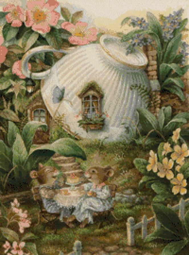 мышки - чай, сказка, животные, мышки - предпросмотр