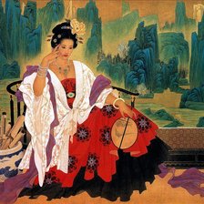 Схема вышивки «Японская девушка»