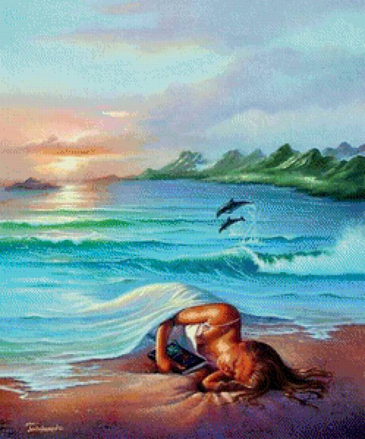 МОРИНА - пейзаж, море, девушка - предпросмотр