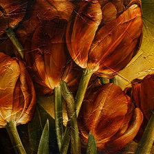 Схема вышивки «тюльпаны»