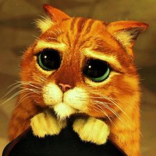 Схема вышивки «Кот из мультика Шрек»