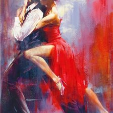 Схема вышивки «страстный танец»