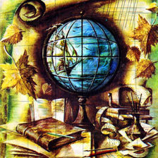 Схема вышивки «география»