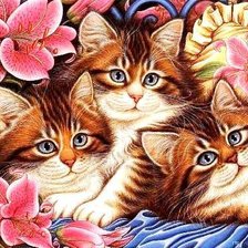 Схема вышивки «киски»