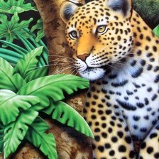 Схема вышивки «леопард2»