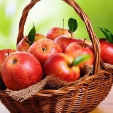 Схема вышивки «корзина с яблоками»