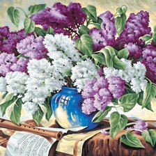 Схема вышивки «Букет сирени»