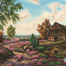 Схема вышивки «Пейзаж»