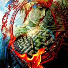 Схема вышивки «Девушка»