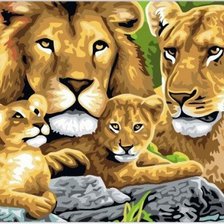 Схема вышивки «Львиный прайд»