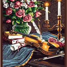 Схема вышивки «Музыкальный натюрморт»