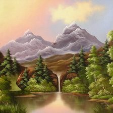 Схема вышивки «Горный пейзаж»