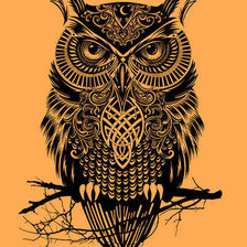 Схема вышивки «сова»