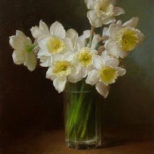 Схема вышивки «Букет нарциссов.»