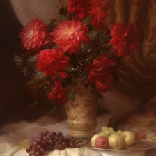 Букет георгинов