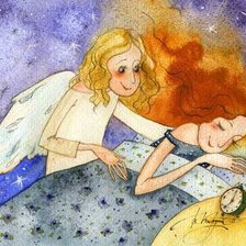 Схема вышивки «ангел»