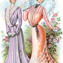 Схема вышивки «ДАМЫ»