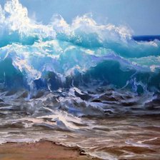 Схема вышивки «волна»