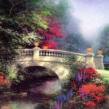 Схема вышивки «мост»