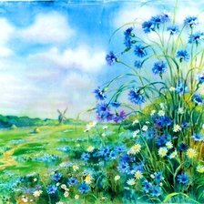 Схема вышивки «Букет полевых цветов»