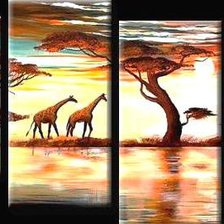 Схема вышивки «пано африка»