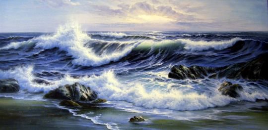 волна - волна, море, океан, пейзаж - оригинал