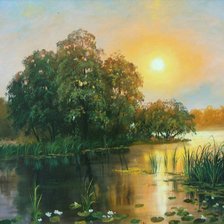 Схема вышивки «речушка»