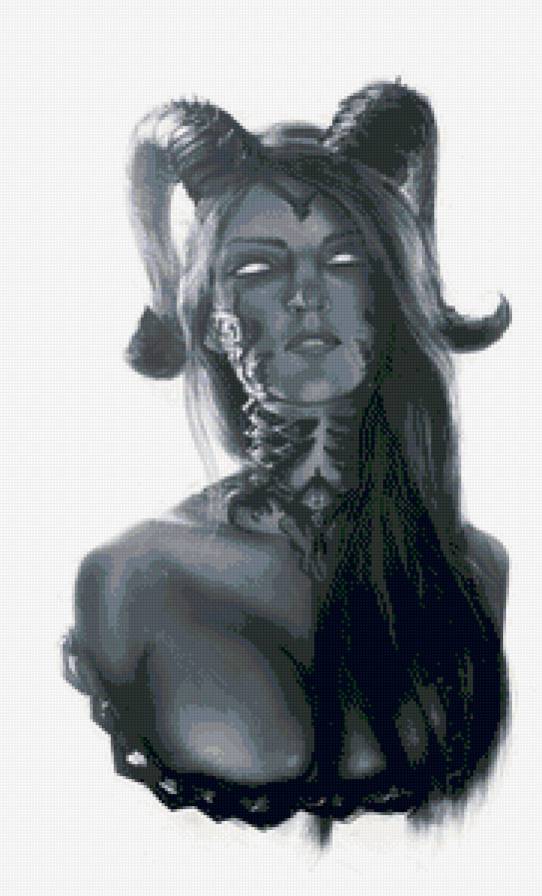 Демон - рога, демонесса, девушка, демон - предпросмотр