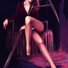 Схема вышивки «Девушка»