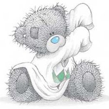 Схема вышивки «тедди»