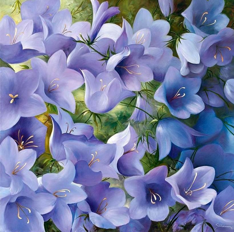 колокольчики - подушка - оригинал