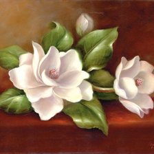 Схема вышивки «Нежность магнолии»