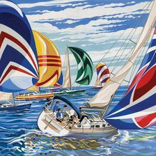 Схема вышивки «Парусная регата»