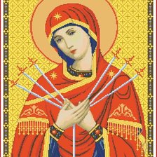 Схема вышивки «светаыя мария»