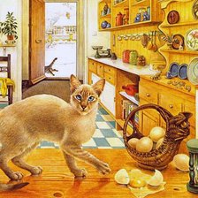 Схема вышивки «Шалунья»