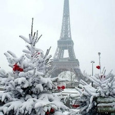Схема вышивки «зимний париж»