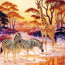 Схема вышивки «Африка»