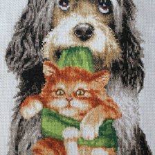 Схема вышивки «друзья»