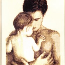 Схема вышивки «папа и малыш 2»