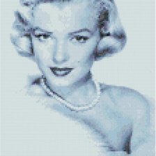 Схема вышивки «мерлин монро»