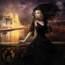 Схема вышивки «девушка»