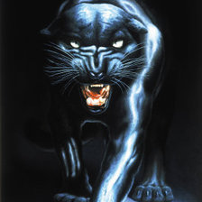 Схема вышивки «пантера»