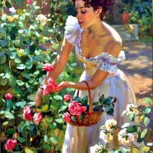 Схема вышивки «ogrodniczka»