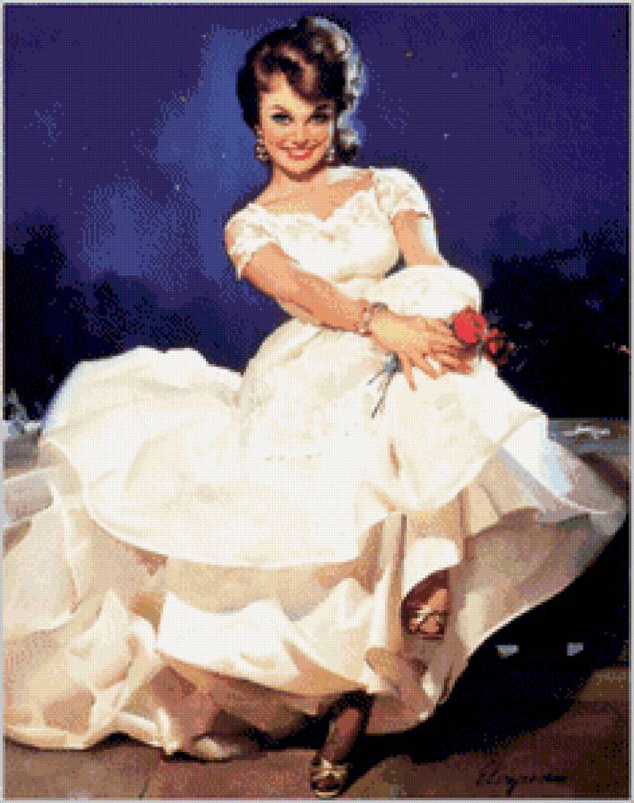 ретро красавица - ретро, девушка, красавица - предпросмотр