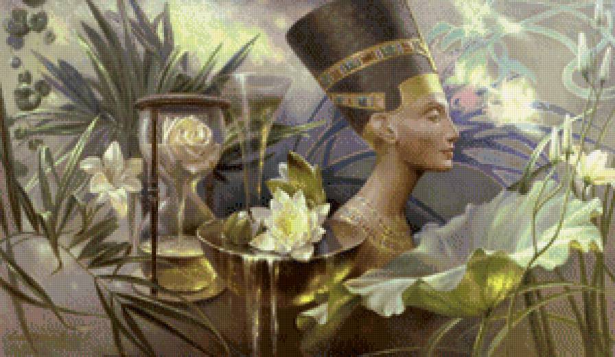 холодная музыка времени - цветы, египит, лилии - предпросмотр