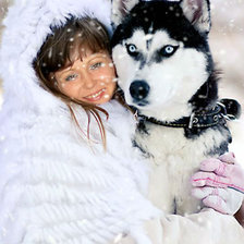 Схема вышивки «зима»