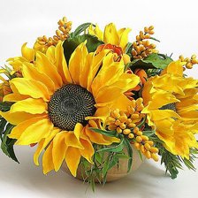 Схема вышивки «корзина подсолнухов»