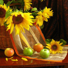 Схема вышивки «яблоко-подсолнух»