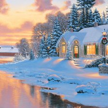 Схема вышивки «зима»