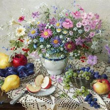 Схема вышивки «fiori e frutta 1»